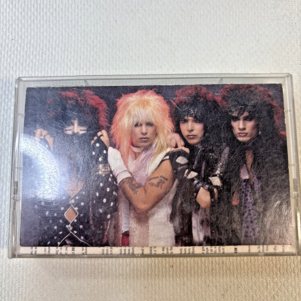 Motley Crue Shout At The Devil Cassette Tape 1983 Elektra Glam Metal Heavy Rock